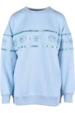 Chiara Ferragni Mujer, Sudaderas, Azul, Talla: M