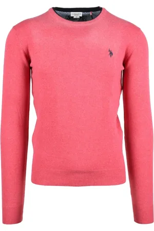U.S. Polo Assn. Hombre, Jerseys, Rosa, Talla: M
