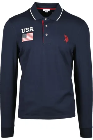 U.S. Polo Assn. Hombre, Camisetas, Azul, Talla: M