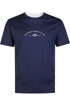 ELEVENTY Hombre, Camisetas, Azul, Talla: XL