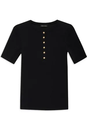 ANINE BING Mujer, Camisetas, Negro, Talla: L
