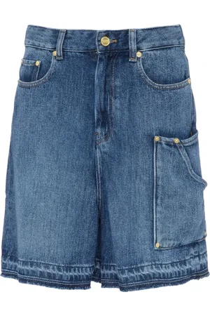 Ganni Mujer, Pantalones cortos, Azul, Talla: W26