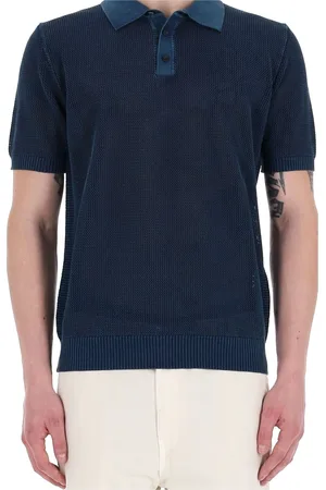 Roberto Collina Hombre, Camisetas, Azul, Talla: L