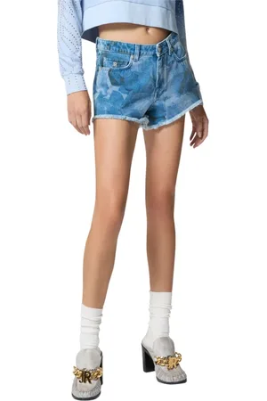 John Richmond Mujer, Pantalones cortos, Azul, Talla: W25