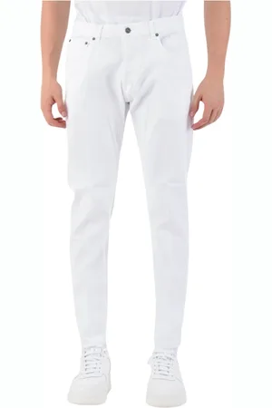Dondup Hombre, Pantalones, Blanco, Talla: W35