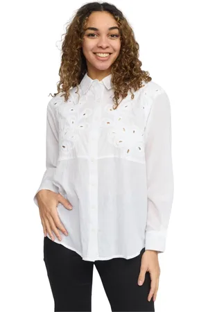 2-Biz Mujer, Blusas y Camisas, Blanco, Talla: L