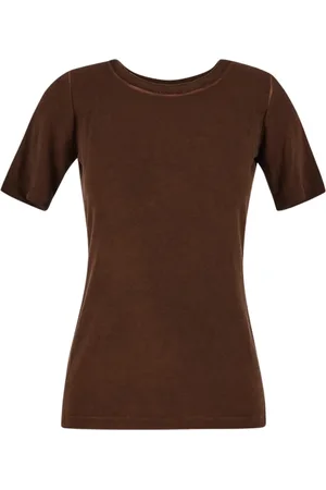 UMA WANG Mujer, Camisetas, Marrón, Talla: M