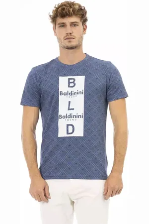 BALDININI Hombre, Camisetas, Azul, Talla: S