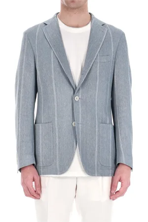 ELEVENTY Hombre, Chaquetas, Azul, Talla: L