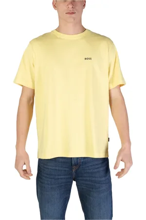 HUGO BOSS Hombre, Camisetas, Amarillo, Talla: M