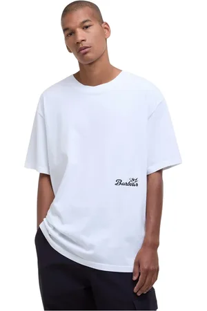 Barbour Hombre, Camisetas, Blanco, Talla: L