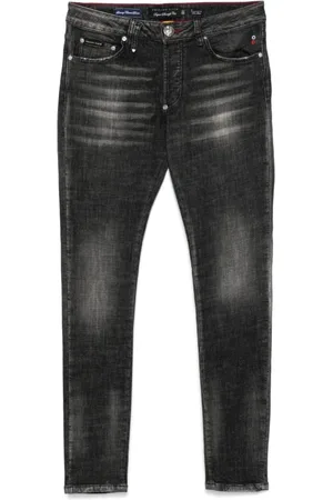 Philipp Plein Hombre, Vaqueros, Negro, Talla: W32