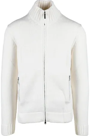 KANGRA CASHMERE Hombre, Jerseys, Blanco, Talla: L