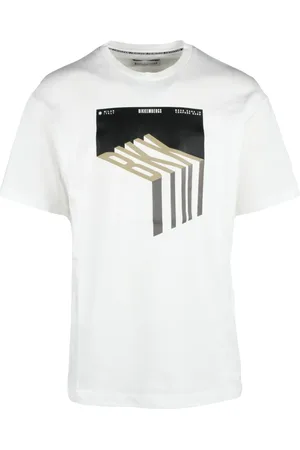 Bikkembergs Hombre, Camisetas, Blanco, Talla: L