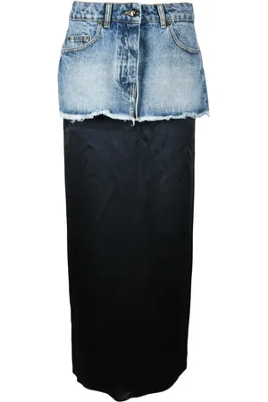 SEMICOUTURE Mujer, Faldas, Azul, Talla: W29
