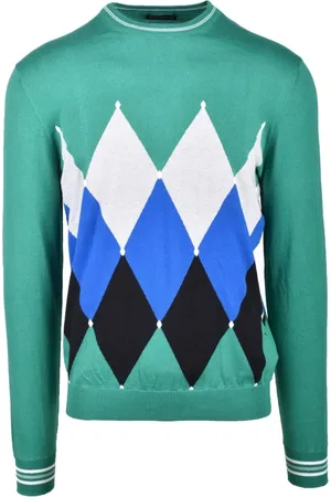 BALLANTYNE Hombre, Jerseys, Verde, Talla: L