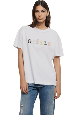 GAËLLE Mujer, Camisetas, Blanco, Talla: M