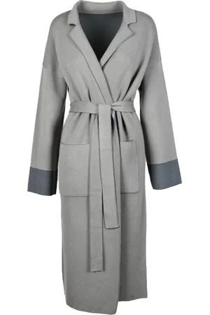 LE TRICOT PERUGIA Mujer, Abrigos, Gris, Talla: S