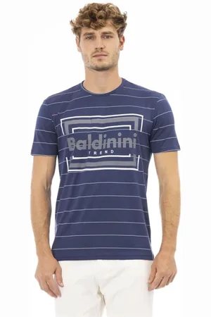 BALDININI Hombre, Camisetas, Azul, Talla: L