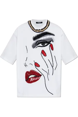 Balmain Mujer, Camisetas, Blanco, Talla: S
