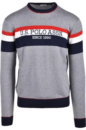 U.S. Polo Assn. Hombre, Jerseys, Gris, Talla: L