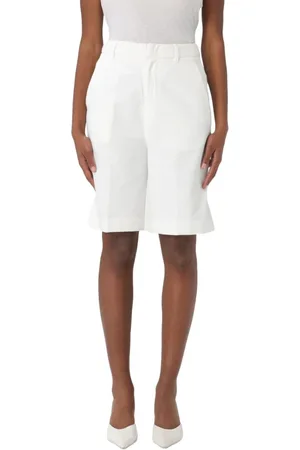 Dondup Mujer, Pantalones cortos, Blanco, Talla: W27