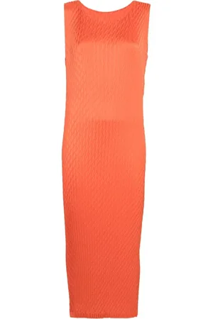 Issey Miyake Mujer, Vestidos, Naranja, Talla: L
