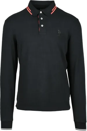 U.S. Polo Assn. Hombre, Camisetas, Negro, Talla: L