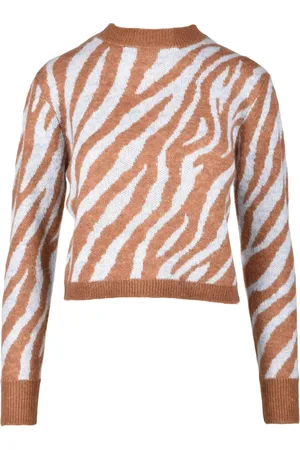 WEILI ZHENG Mujer, Jerseys, Marrón, Talla: M