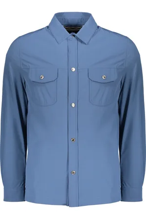 MOORER Hombre, Chaquetas, Azul, Talla: M
