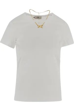 Elisabetta Franchi Mujer, Camisetas, Blanco, Talla: M