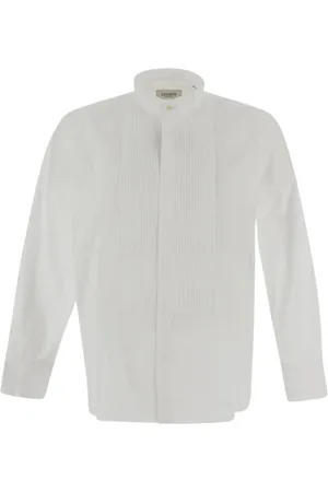 LANEUS Hombre, Camisas, Blanco, Talla: 2XL