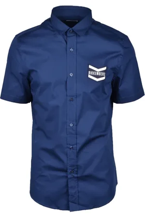 Bikkembergs Hombre, Camisas, Azul, Talla: L