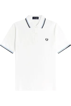 Fred Perry Hombre, Camisetas, Blanco, Talla: 3XS