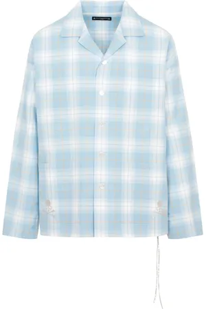 MASTERMIND Hombre, Camisas, Azul, Talla: M