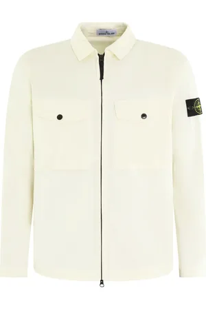 Stone Island Hombre, Chaquetas, Blanco, Talla: M