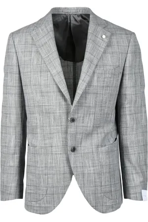 LUIGI BIANCHI MANTOVA Hombre, Chaquetas, Gris, Talla: 3XL