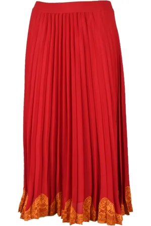 SEMICOUTURE Mujer, Faldas, Rojo, Talla: S