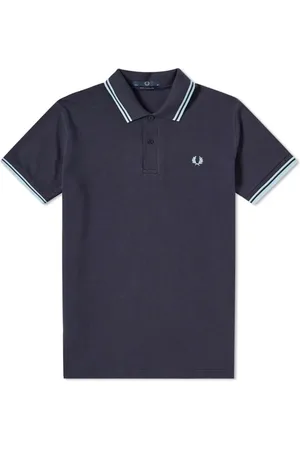 Fred Perry Hombre, Camisetas, Azul, Talla: 2XS
