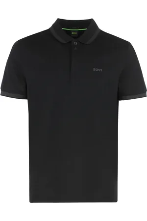 HUGO BOSS Hombre, Camisetas, Negro, Talla: L