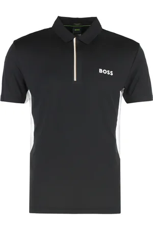 HUGO BOSS Hombre, Camisetas, Negro, Talla: M