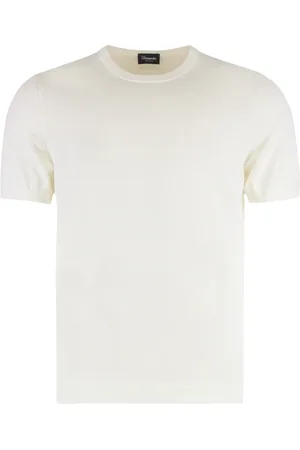 DRUMOHR Hombre, Camisetas, Blanco, Talla: S