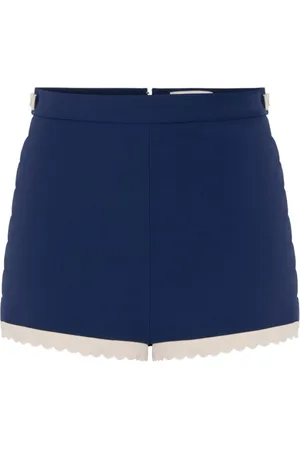 Elisabetta Franchi Mujer, Pantalones cortos, Azul, Talla: S