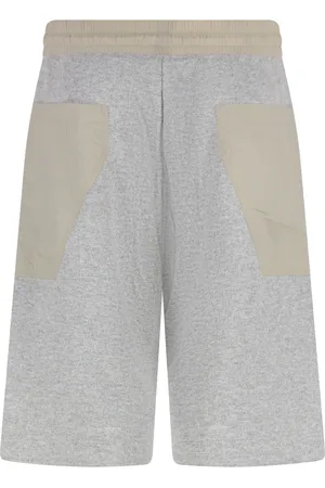 RANRA Hombre, Pantalones cortos, Gris, Talla: L