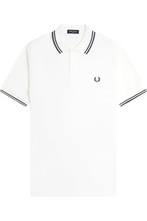 Fred Perry Hombre, Camisetas, Blanco, Talla: 2XL