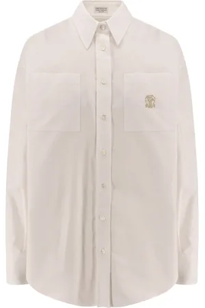 Brunello Cucinelli Mujer, Blusas y Camisas, Blanco, Talla: L