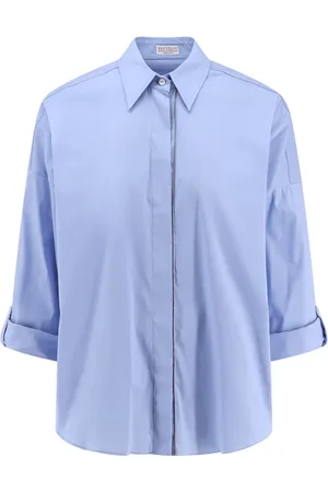 Brunello Cucinelli Mujer, Blusas y Camisas, Azul, Talla: M