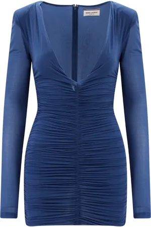 Saint Laurent Mujer, Vestidos, Azul, Talla: S