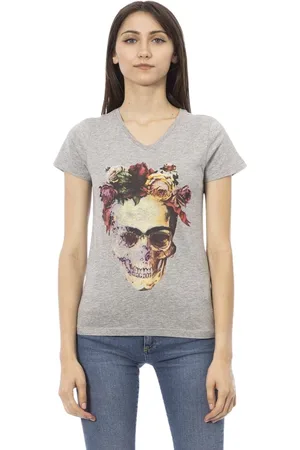 Trussardi Mujer, Camisetas, Gris, Talla: XS
