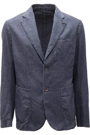 BOB der Bär Hombre, Chaquetas, Azul, Talla: L